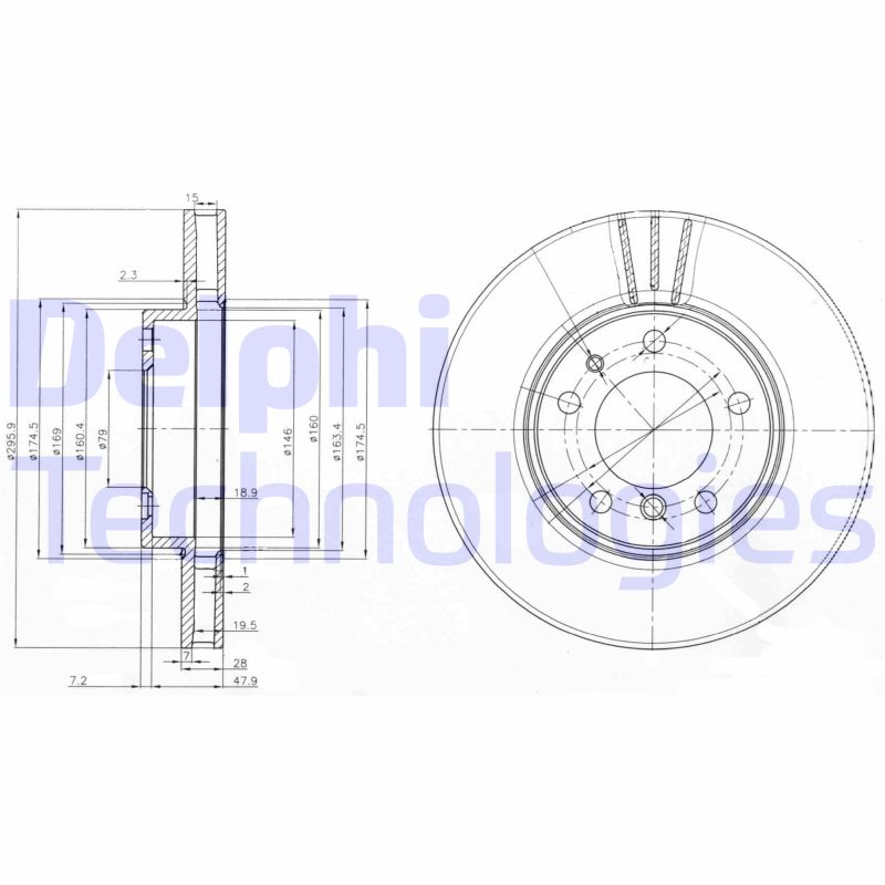 Delphi Diesel Remschijven BG3037