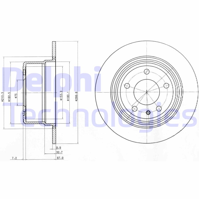 Delphi Diesel Remschijven BG3038