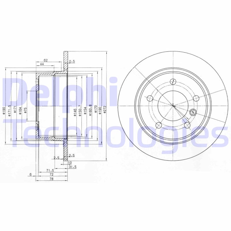 Delphi Diesel Remschijven BG3040