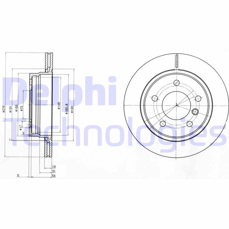 Delphi Diesel Remschijven BG3041