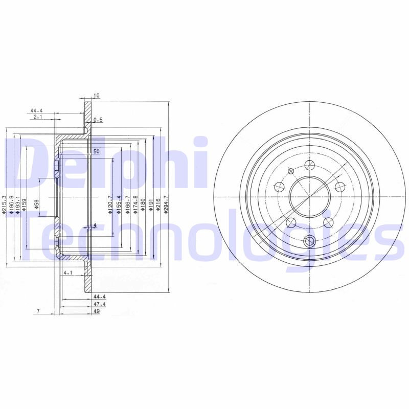 Delphi Diesel Remschijven BG3049