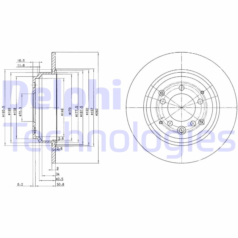 Delphi Diesel Remschijven BG3060