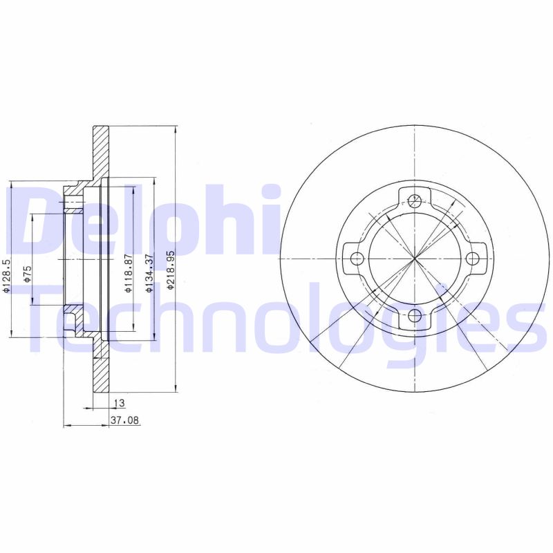 Delphi Diesel Remschijven BG3083