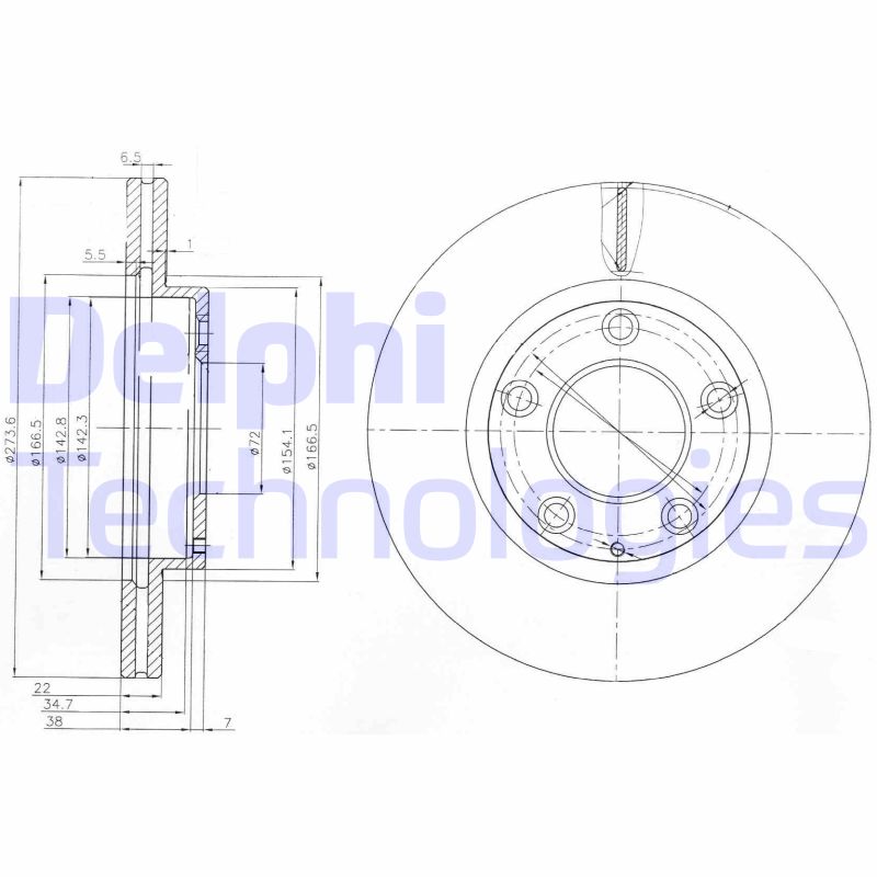 Delphi Diesel Remschijven BG3085