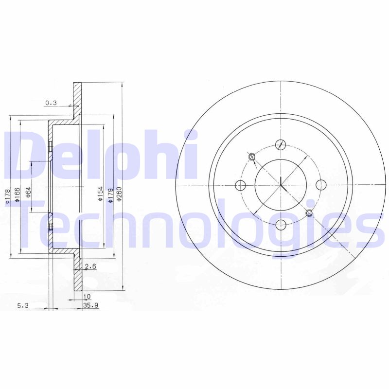 Delphi Diesel Remschijven BG3102