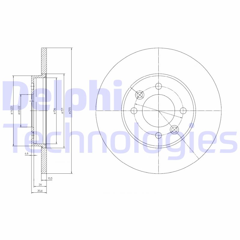 Delphi Diesel Remschijven BG3147