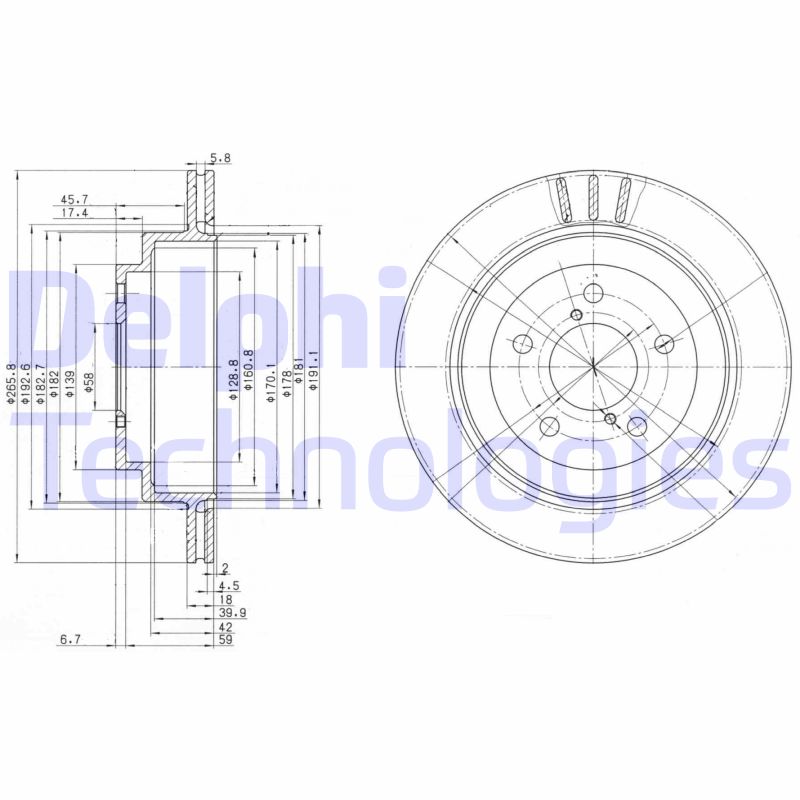 Delphi Diesel Remschijven BG3154