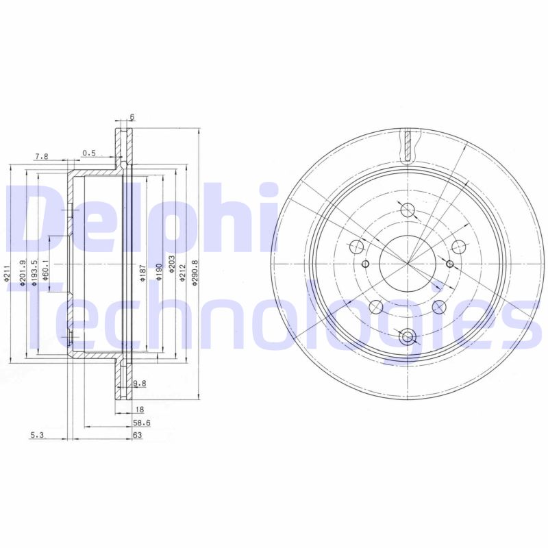 Delphi Diesel Remschijven BG3166