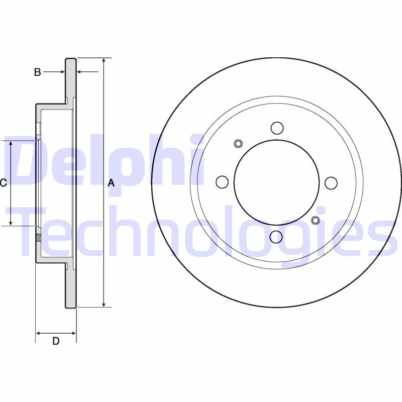 Delphi Diesel Remschijven BG3203C