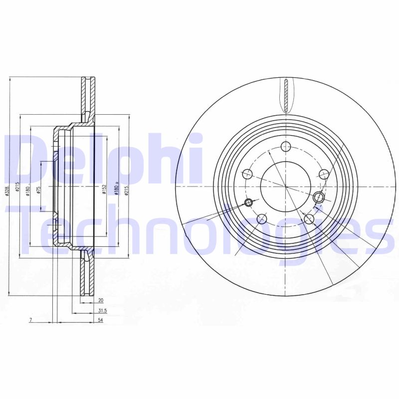 Delphi Diesel Remschijven BG3213