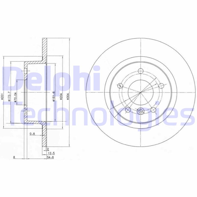 Delphi Diesel Remschijven BG3227C