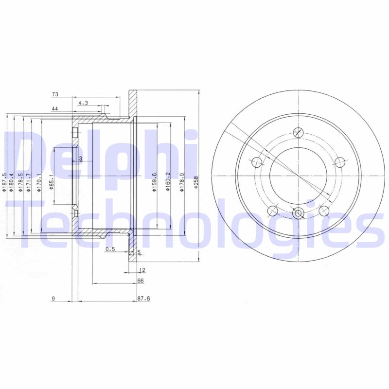 Delphi Diesel Remschijven BG3235