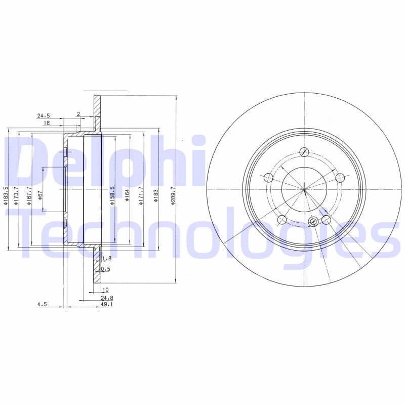 Delphi Diesel Remschijven BG3239