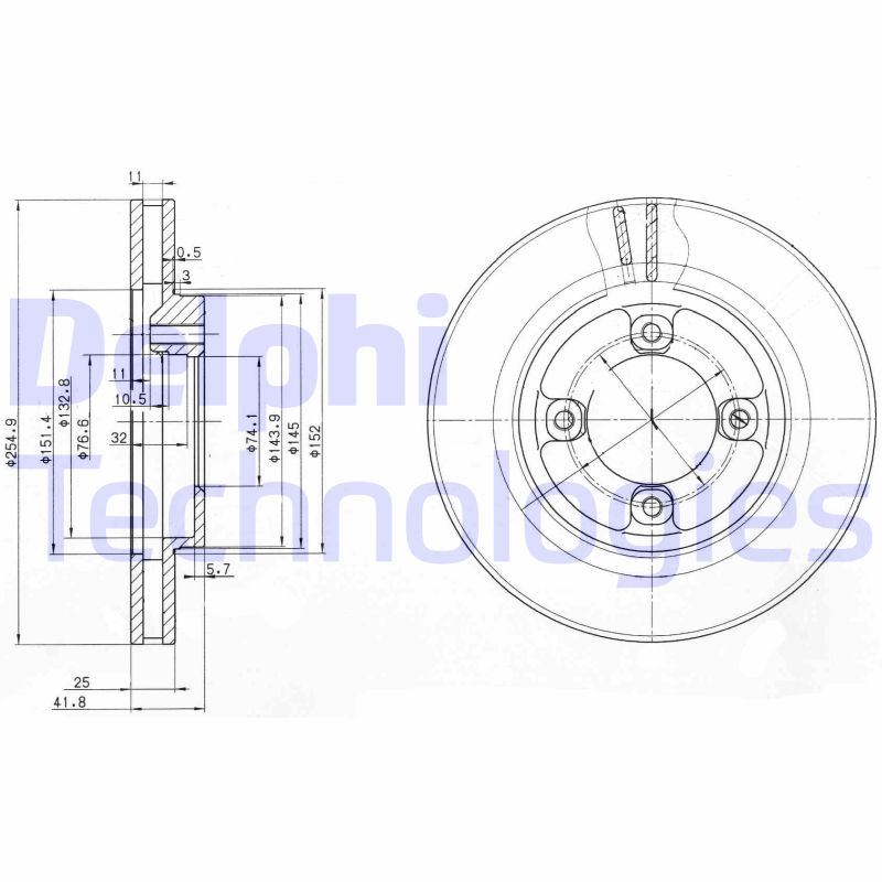 Delphi Diesel Remschijven BG3272