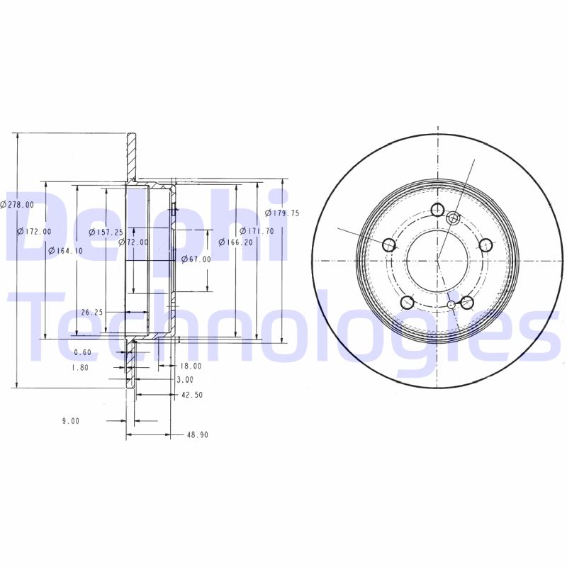 Delphi Diesel Remschijven BG3326