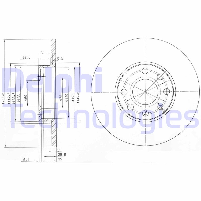 Delphi Diesel Remschijven BG3402