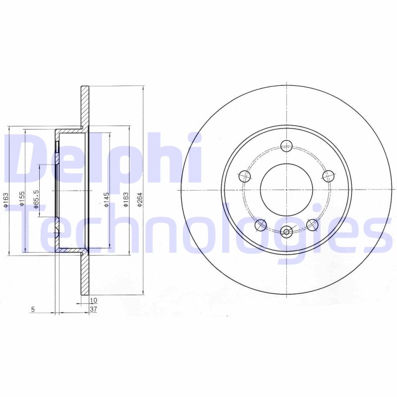 Delphi Diesel Remschijven BG3406C