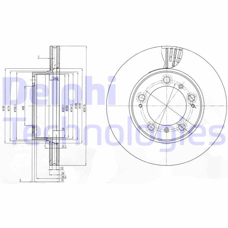 Delphi Diesel Remschijven BG3409