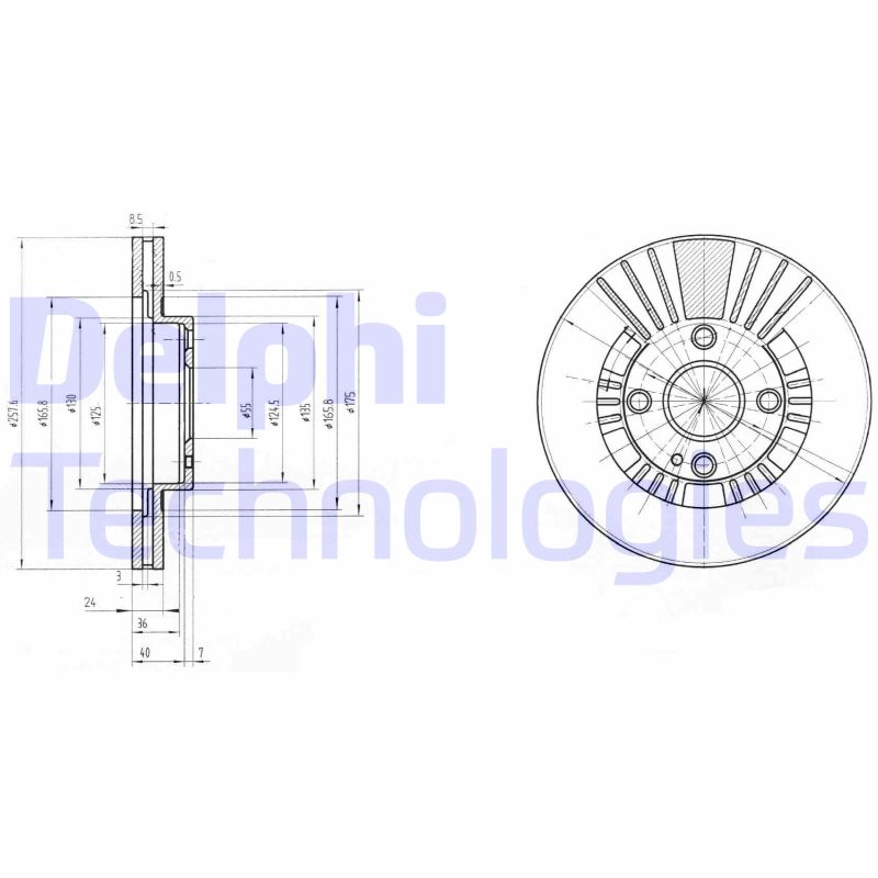 Delphi Diesel Remschijven BG3509