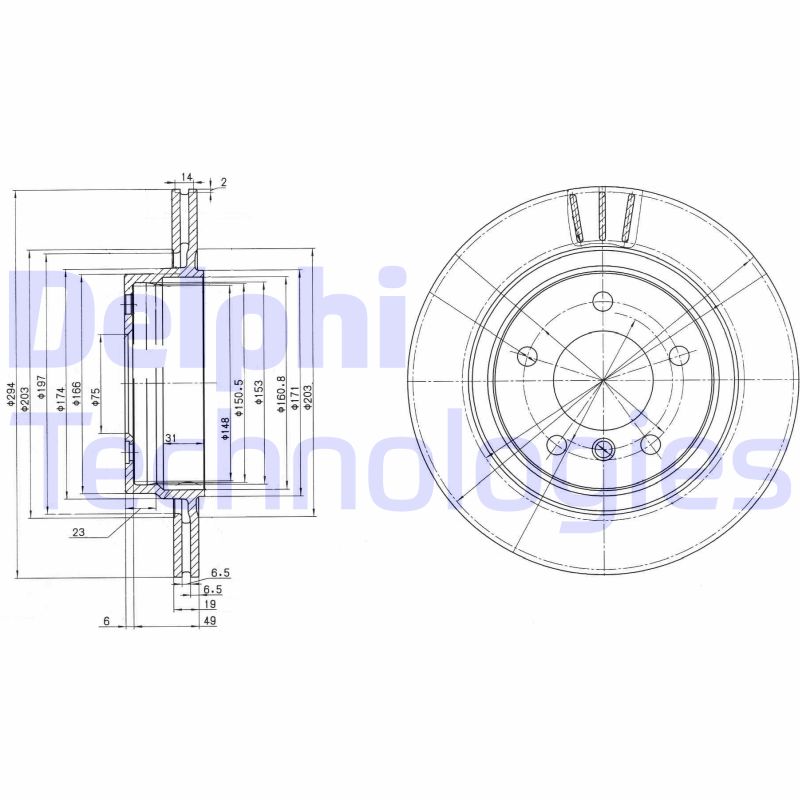 Delphi Diesel Remschijven BG3530