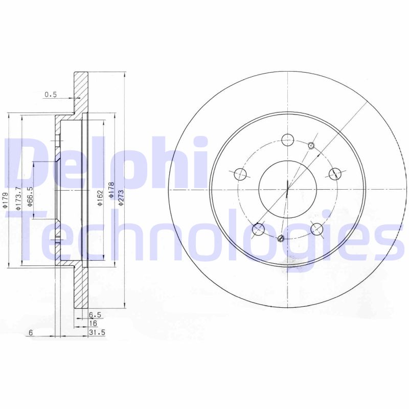 Delphi Diesel Remschijven BG3607