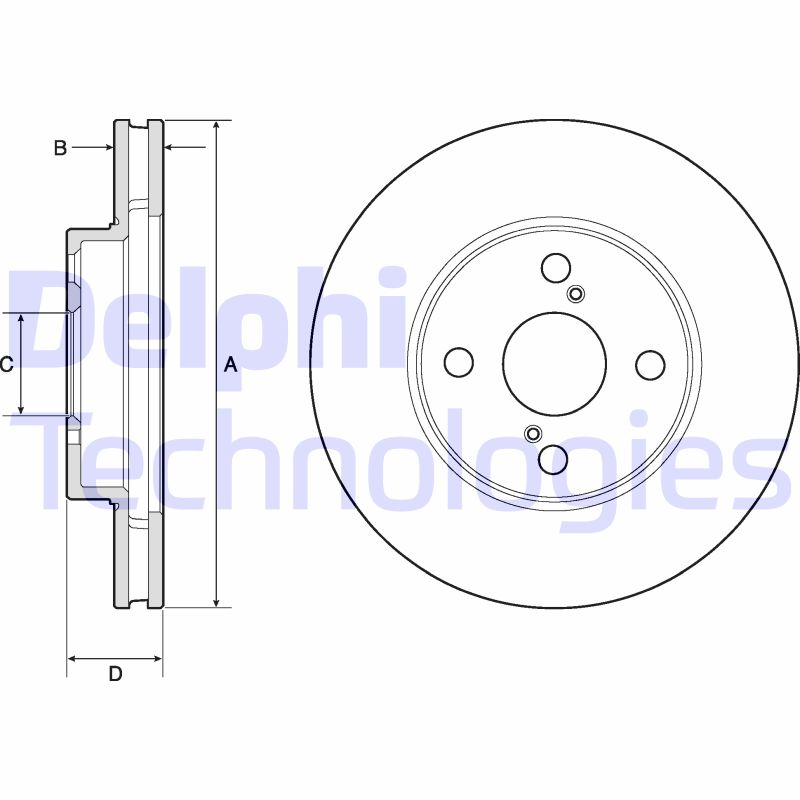 Delphi Diesel Remschijven BG3734C