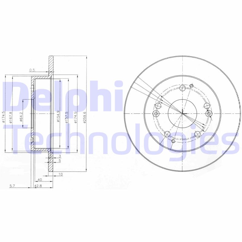 Delphi Diesel Remschijven BG3746