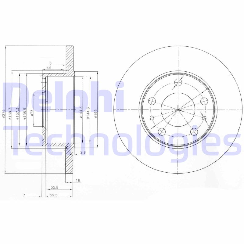 Delphi Diesel Remschijven BG3751