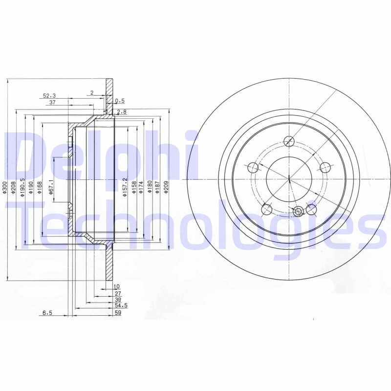 Delphi Diesel Remschijven BG3757