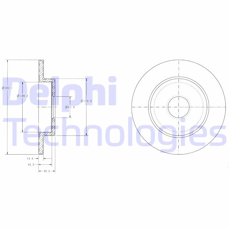 Delphi Diesel Remschijven BG3761