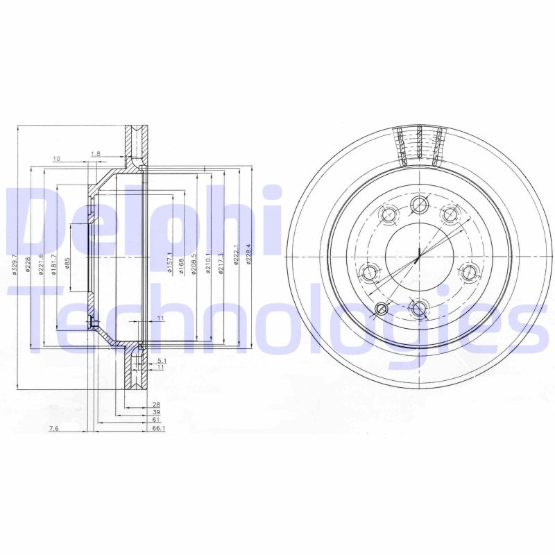 Delphi Diesel Remschijven BG3775C