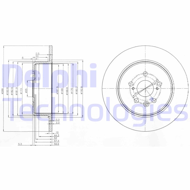 Delphi Diesel Remschijven BG3777