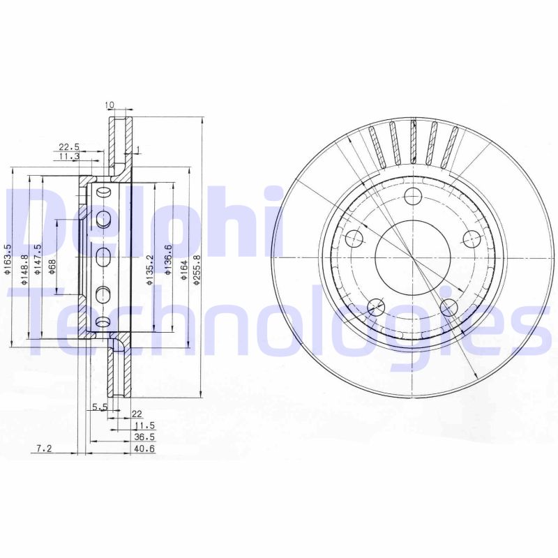 Delphi Diesel Remschijven BG3785