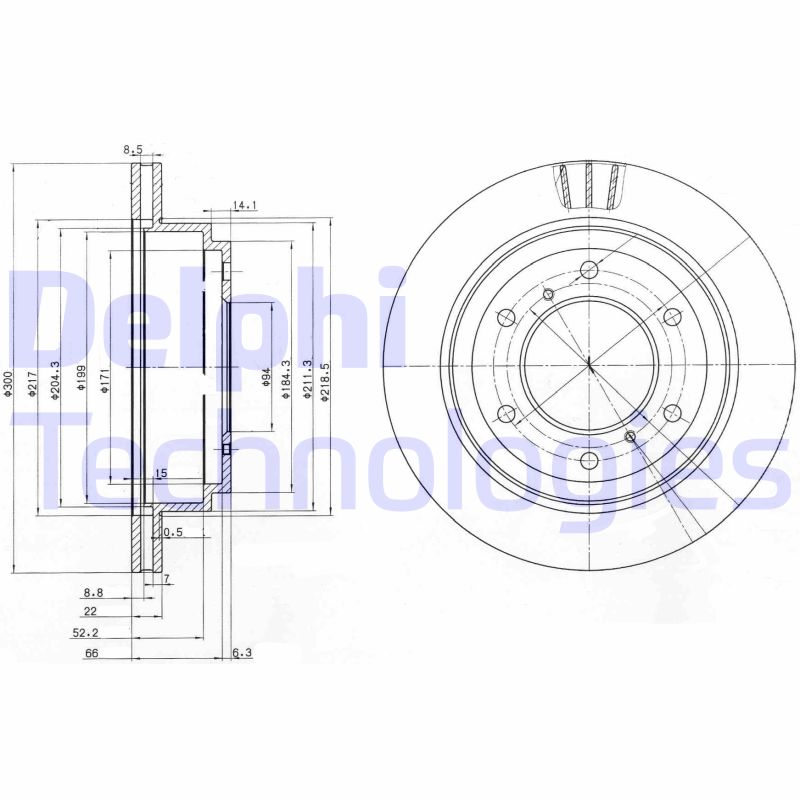 Delphi Diesel Remschijven BG3813