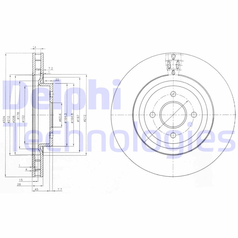 Delphi Diesel Remschijven BG3852