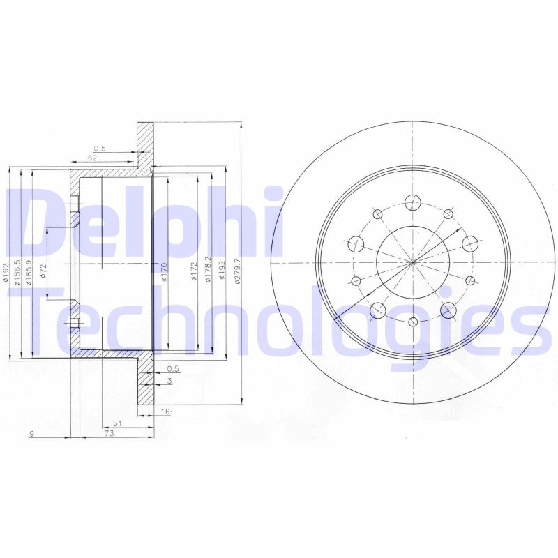 Delphi Diesel Remschijven BG3853