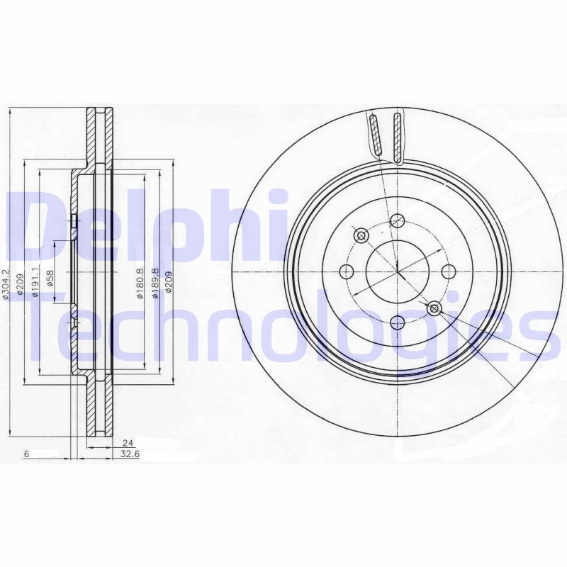 Delphi Diesel Remschijven BG3854