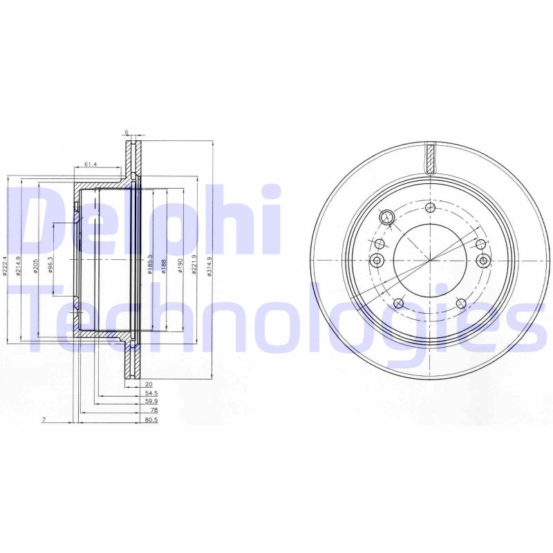 Delphi Diesel Remschijven BG3859