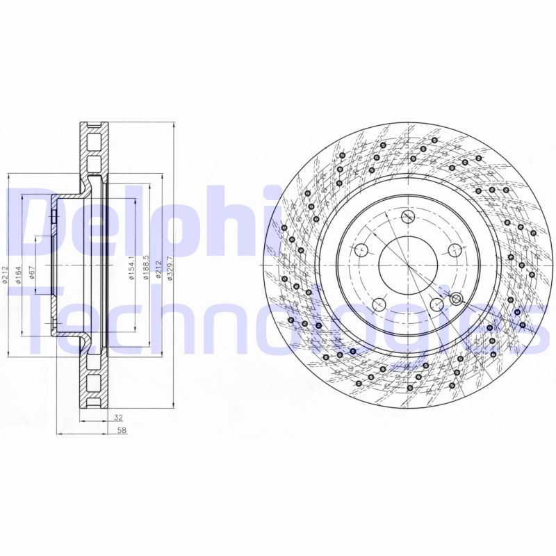 Delphi Diesel Remschijven BG3883