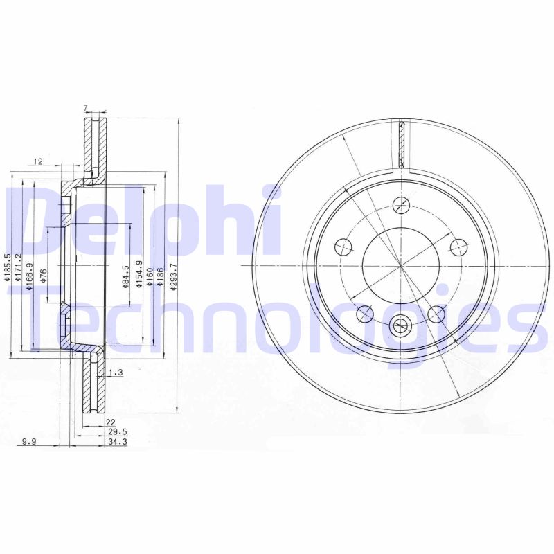 Delphi Diesel Remschijven BG3893