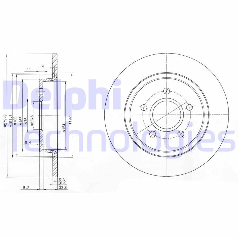 Delphi Diesel Remschijven BG3897C