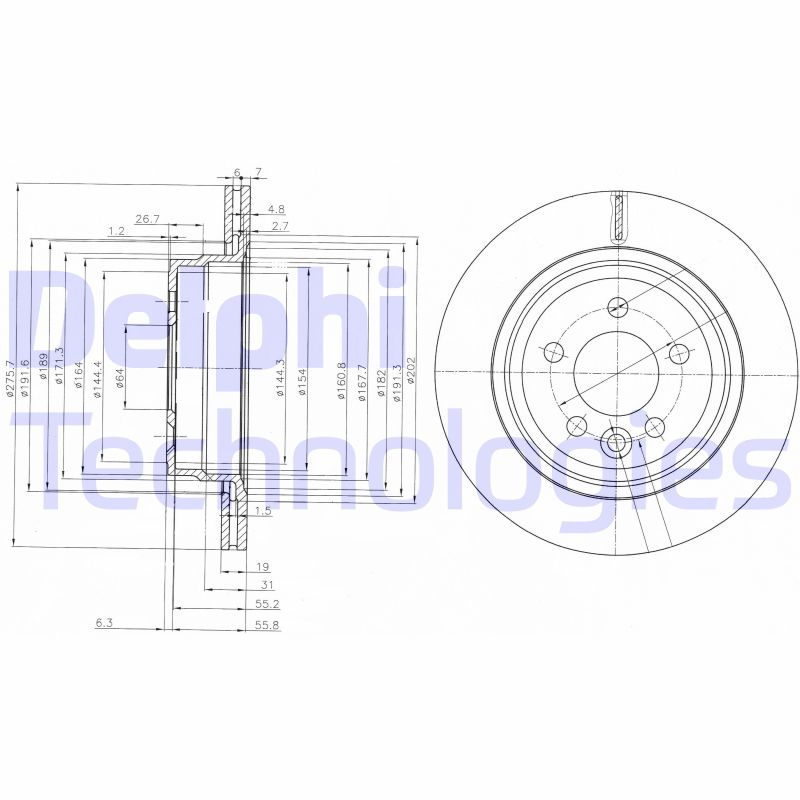 Delphi Diesel Remschijven BG3919