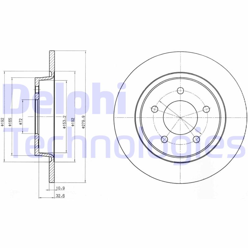 Delphi Diesel Remschijven BG3930