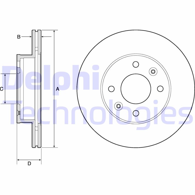 Delphi Diesel Remschijven BG3935C