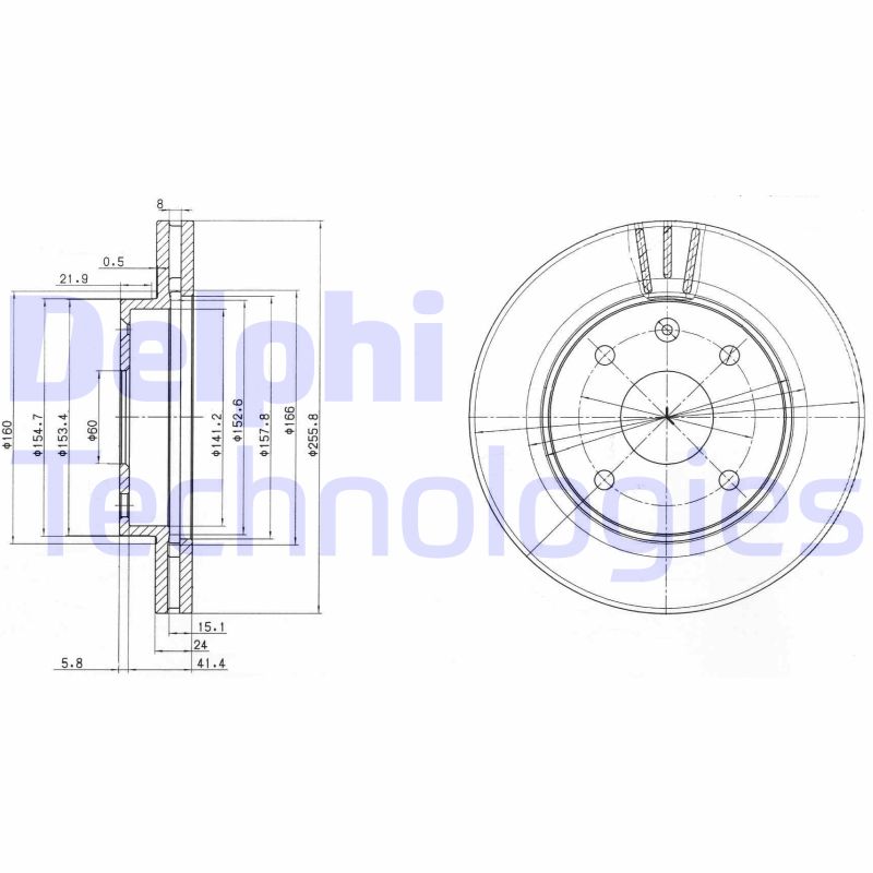 Delphi Diesel Remschijven BG4003