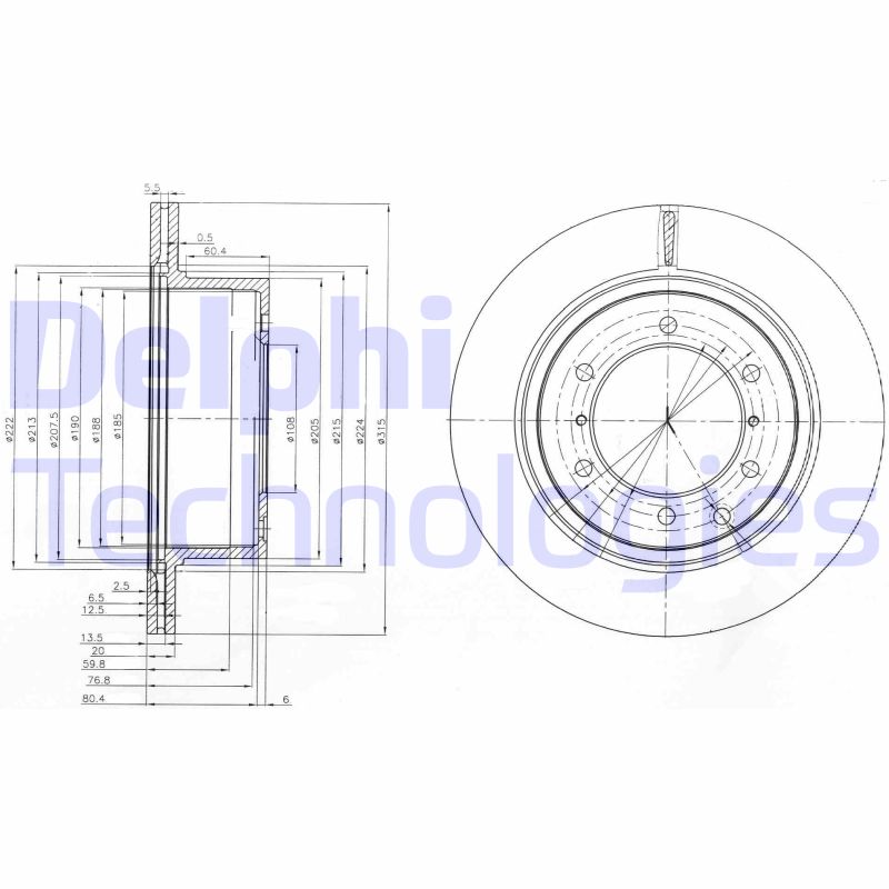 Delphi Diesel Remschijven BG4014