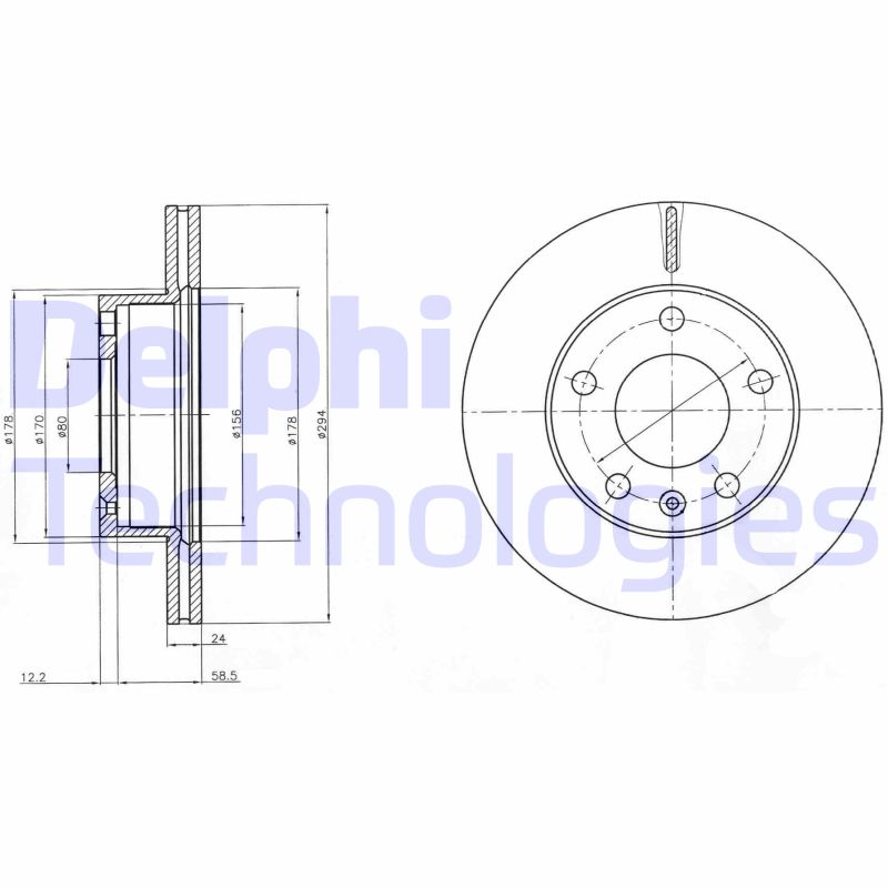 Delphi Diesel Remschijven BG4023