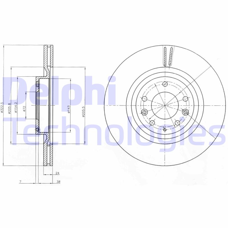 Delphi Diesel Remschijven BG4028