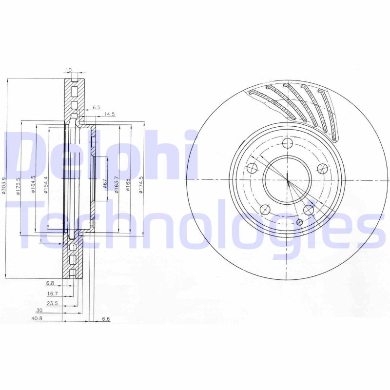 Delphi Diesel Remschijven BG4029