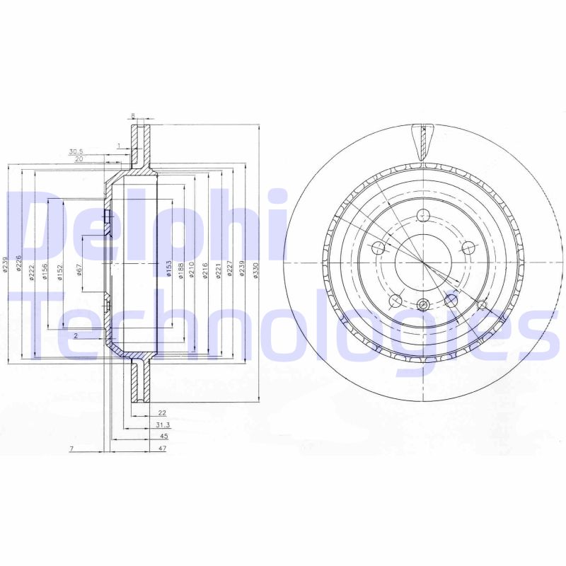 Delphi Diesel Remschijven BG4030